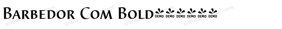 Barbedor Com Bold字体转换